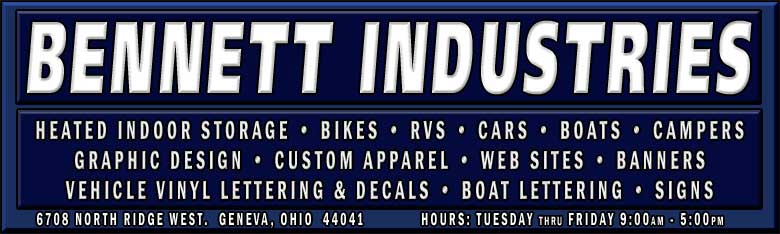 Bennett Industries storage, custom apparel, vinyl lettering and ...